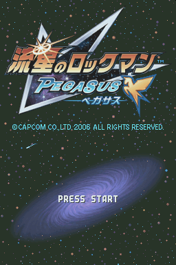 Mega Man Star Force - Pegasus — Title screen