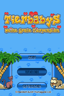 Meine Tierpension - Tapsige Tierbabys — Title screen