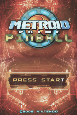 Metroid Prime Pinball — Title screen