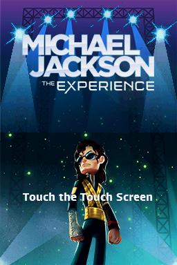 Michael Jackson : The Experience — Title screen