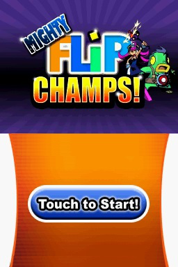 Mighty Flip Champs! — Title screen