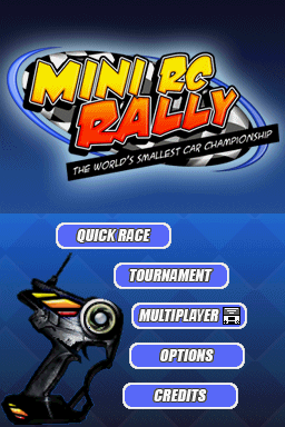 Mini Rc Rally — Title screen