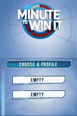 Minute To Win It — Title screen
