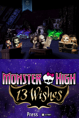 Monster High - 13 Wishes — Title screen
