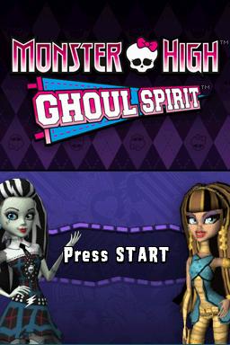 Monster High : Ghoul Spirit — Title screen
