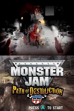 Monster Jam: Path of Destruction — Title screen