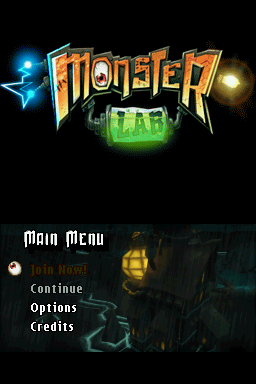 Monster Lab — Title screen
