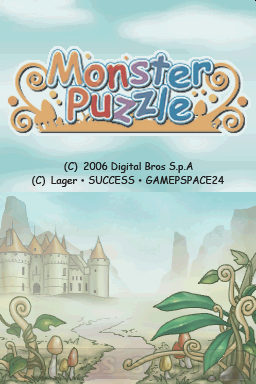 Monster Puzzle — Title screen