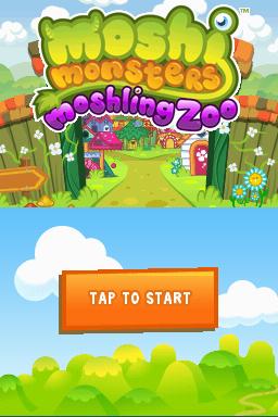 Moshi Monsters : Moshling Zoo — Title screen
