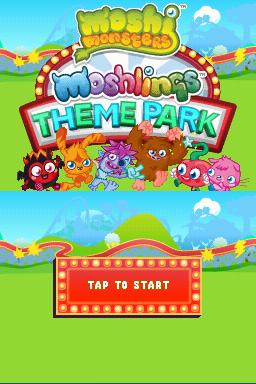 Moshi Monsters : Moshlings Theme Park — Title screen
