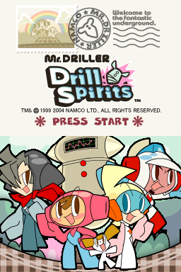 Mr. Driller : Drill Spirits — Title screen