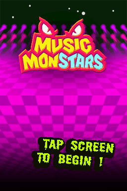 Music Monstars - The Ultimate Music Machine — Title screen