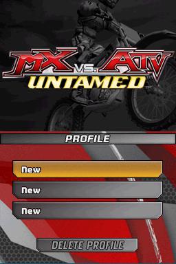 Mx Vs. Atv Untamed — Title screen
