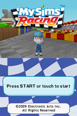 MySims: Racing — Title screen