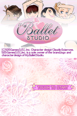 My Ballet Studio — Title screen