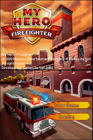 My Hero - Firefighter — Title screen