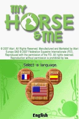 My Horse & Me — Title screen