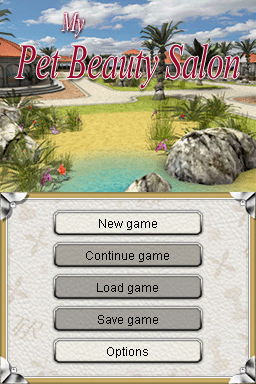 My Pet Beauty Salon — Title screen