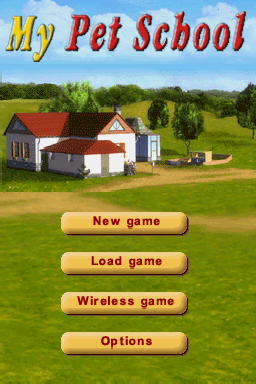 My Pet School — Title screen