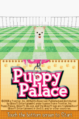 My Puppy Shop — Title screen