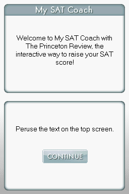 My SAT Coach with the Princeton Review - Crack the — Title screen