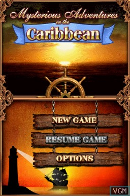 Mysterious Adventures in the Caribbean — Title screen