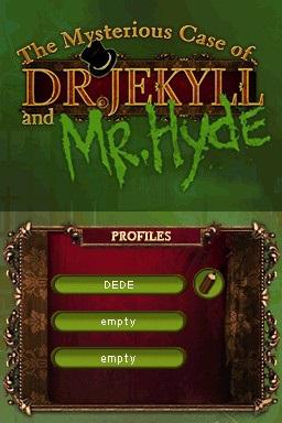 Mysterious Case of Dr. Jekyll & Mr Hyde — Title screen