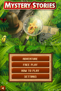 Mystery Stories — Title screen