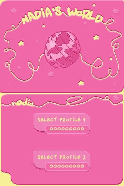 Nadia's World — Title screen