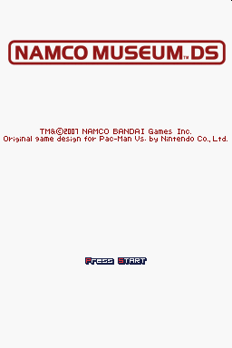 Namco Museum DS — Title screen