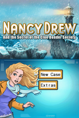 Nancy Drew : The Mystery of the Clue Bender Society — Title screen