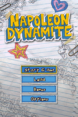 Napoleon Dynamite : The Game — Title screen
