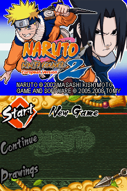 Naruto : Ninja Council 2 - European Version — Title screen