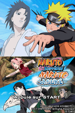 Naruto Shippuden - Naruto vs Sasuke — Title screen