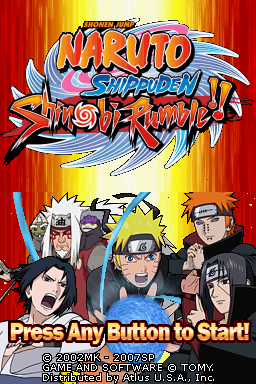 Naruto Shippuden: Shinobi Rumble!! — Title screen