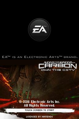 Need for Speed Carbon : Own the City — Title screen