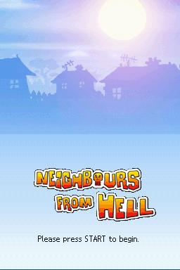 Neighbours From Hell — Title screen