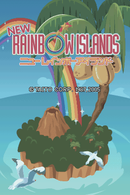 New Rainbow Islands — Title screen