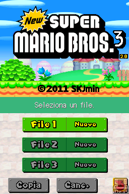 New Super Mario Bros III — Title screen