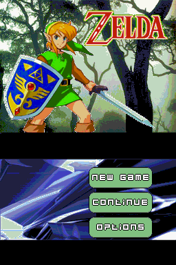 New Zelda — Title screen