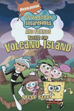 Nicktoons: Battle for Volcano Island — Title screen