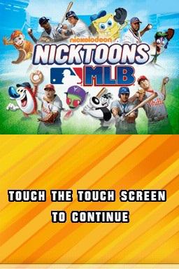 Nicktoons Mlb — Title screen