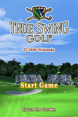 Nintendo Touch Golf - Birdie Challenge — Title screen