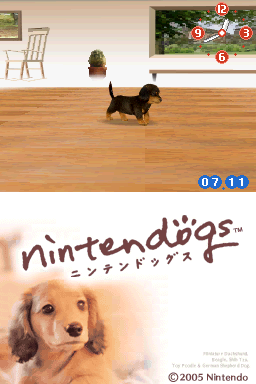 Nintendogs: Dachshund & Friends — Title screen
