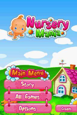 Nursery Mania — Title screen