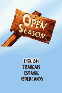 Open Season — Title screen