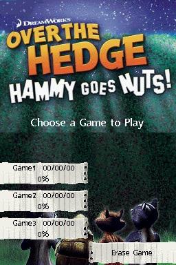 Over the Hedge: Hammy Goes Nuts! — Title screen