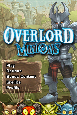 Overlord Minions — Title screen