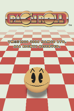Pac'n Roll — Title screen