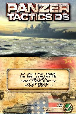 Panzer Tactics Ds — Title screen
